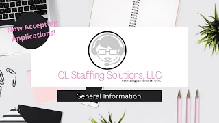 CL Staffing Solutions LLC Independent Contract Work Remote Work From Home