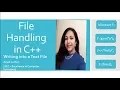 File handling in c using ofstream to write into a text file