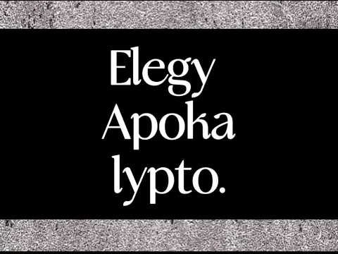 Elegy Apokalypto: A Fringe Hippo Anthology Film