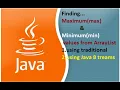 JAVA FAQ 86 Finding Max and Min Values in an Array in Java
