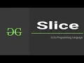 Slice Go Programming Language GeeksforGeeks