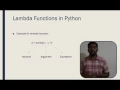 Lambda function in python