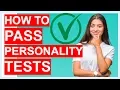 HOW TO PASS PERSONALITY TESTS Career Personality Test Questions Answers