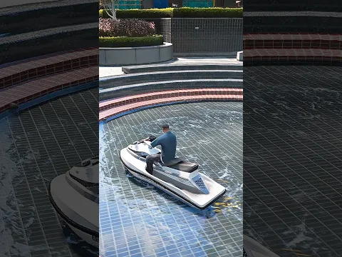 las motos de agua andan en una fuente #gta #gta5