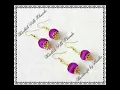 Silk Thread Bead Ear Rings