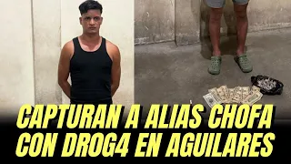 🚨 Capturan a integrante de la 18 Revolucionarios en Aguilares