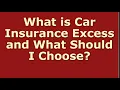 Download Lagu Car Insurance Excess Explained ★ How to Get the Cheapest Auto Insurance