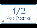 Write the as a Decimal