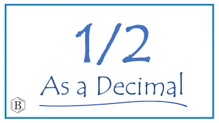 Write the as a Decimal