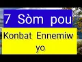 7sòm de konba, pou konbat ennemiw yo, sòm7, sòm12, Sòm35, Sòm46, sòm91, sòm99, sòm109 parol bondye