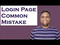 Most Common Mistake PHP Developers make in Login Page