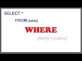 SQL Where Clause Filtering Data in SQL with Example