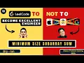Minimum Size Subarray Sum Dry Run Leetcode 209 Progression90