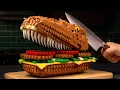 Download Lagu The Perfect ALLIGATOR Tail Sandwich Challenge IRL | LEGO RARE Food ASMR