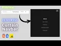 PREVIEW Responsive Navbar with Curtain Menu using HTML CSS JavaScript TechiesCraze