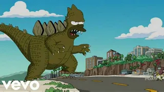 eminem godzilla ft juice wrld the simpsons video clip