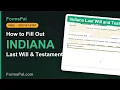 How to Fill Out a Indiana Last Will and Testament Step by Step Free Template