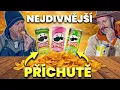 Okurkové, karamelové nebo krabí?!? Jak tyhle PRINGLES můžou chutnat proboha?!?