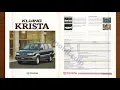 Lagu Brosur Toyota Kijang Kapsul 1997 sampai 1999 termasuk kijang Krista dan Rangga