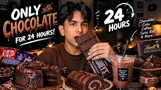 Eating Chocolate for 24 hour challenge 🍫 😂