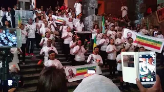 የ አለምፀሃይ ወዳጆ አቀባበል በብሄራዊ ቲያትር 