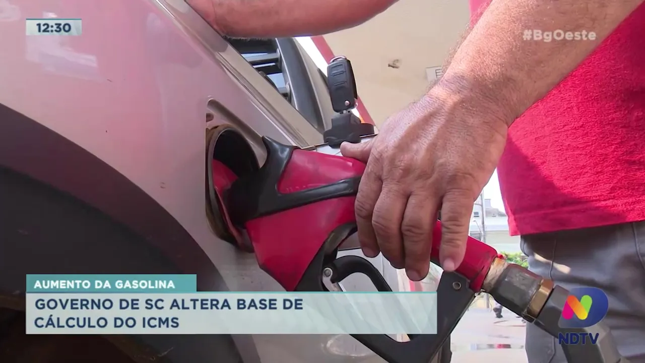 Aumento da gasolina: Governo de SC altera base de cálculo do ICMS