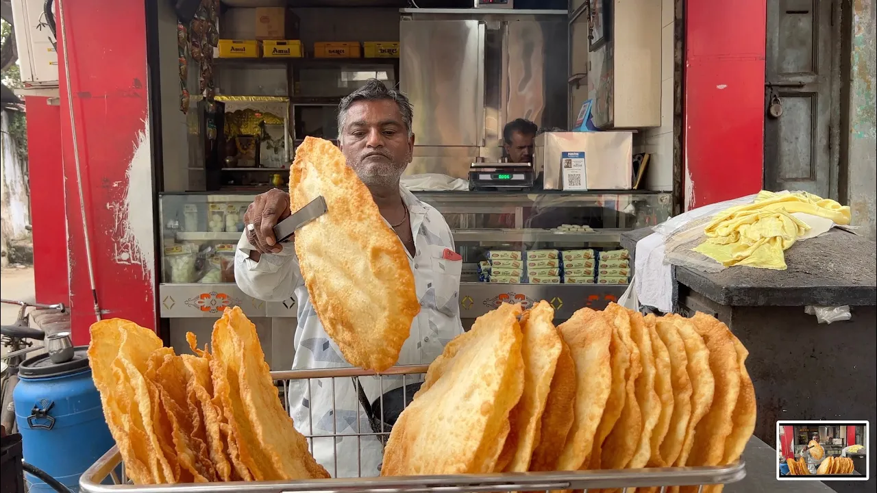 Famous Chhaganlal Dal Pakwan wala of Ahmedabad   Indian Street Food