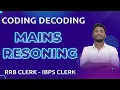 CODING DECODING MAINS REASONING EXPECTED QUESTIONS IBPS CLERK - RRB CLERK MR JACKSON