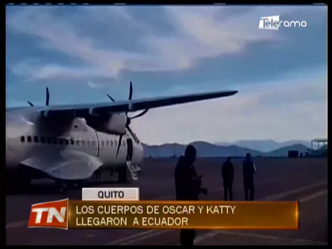 Los cuerpos de Oscar y Katty llegaron a Ecuador