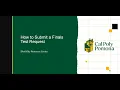 How to Submit a Final Exam Test Request