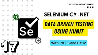 - Data Driven Testing using NUnit for Selenium with C NET