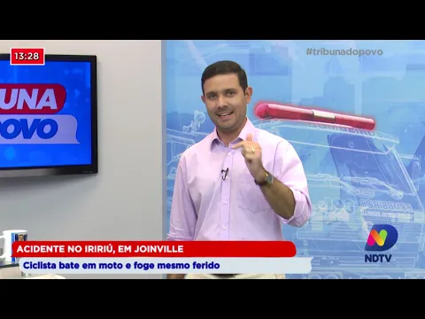 Acidente no Iririú, em Joinville: Ciclista bate em moto e foge mesmo ferido