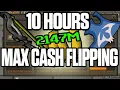 Max Cash Flipping for 10 Hours Grand Exchange Insane OSRS Challenge
