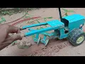 Plowing sand mixture with a tractor supply
