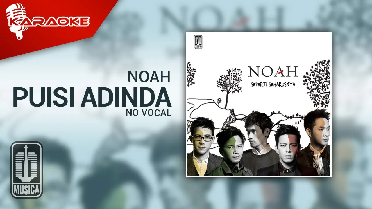 NOAH - Puisi Adinda (Official Karaoke Video) | No Vocal