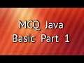 MCQ Java Basic Part 1