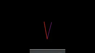 V alphabet Draw V alphabet in python by using turtle