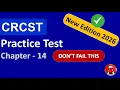 CRCST Chapter 14 Practice Test Questions Answers New Edition 2026