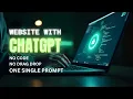 Build a Full Website Using ChatGPT HTML CSS JS