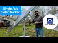 EcoWorthy Solar Tracker Setup Tutorial Mounting Post Actuator