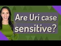 Are Uri case sensitive