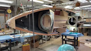 3 September 2022. Today I reinforced the lower part of the starbord mast holder.