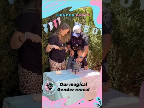 ❤️💙 Magical Gender Reveal ❤️💙 #babyshower #genderreveal