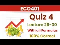 ECO401 quiz 4 solution - fall 2023