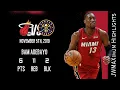 2019 11 05 Heat vs Nuggets Bam Adebayo Highlights