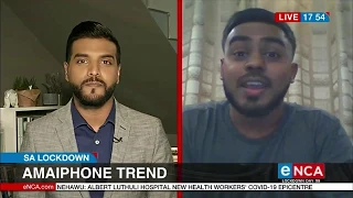 jashmir talks about the amaiphone tiktok trend on enca 03 july 2020 