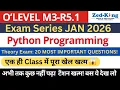 O Level M3-R5 1 Python Programming 20 Most Important MCQs 2026