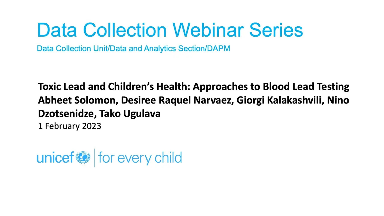 1 Feb 2023 Toxic Lead and Children’s Health: Approaches to Blood Lead Testing
