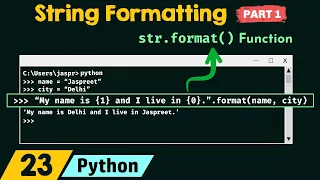 String Formatting in Python Part 1
