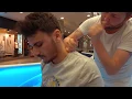 ASMR Professional Chair Massage Therapy Chiropractic Adjustment Body Massage